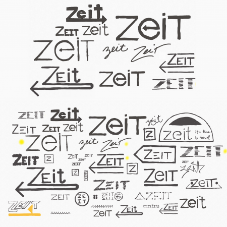 Zeit logo sketches